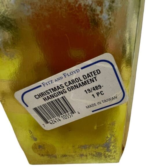 Fitz & Floyd "A Christmas Carol" 3rd Edition 1993 Xmas Tree Ornament with Box - Picture 7 of 9